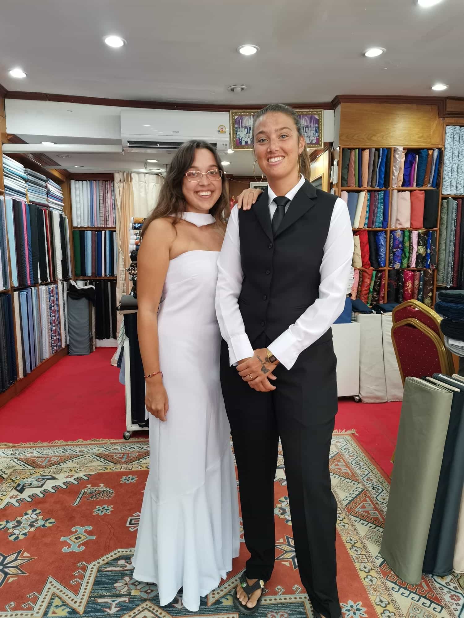 Bespoke women's tailored dress and suit by Mr. Moss Tailor